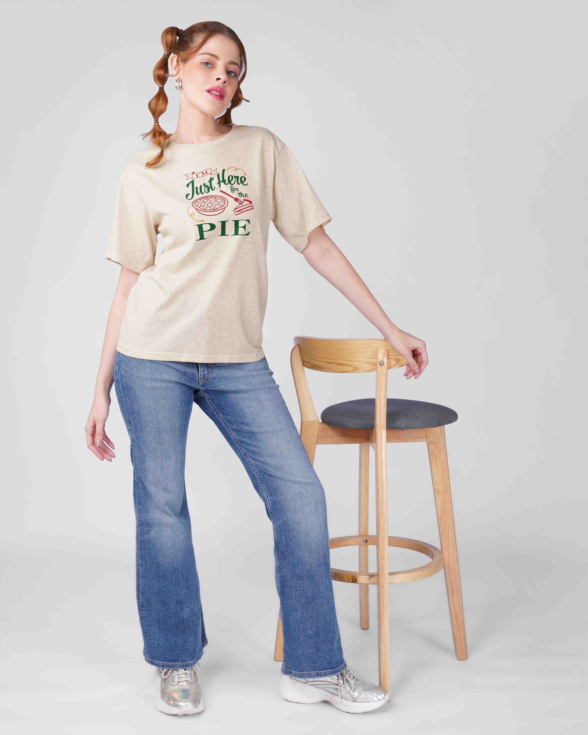 T-shirt -Just here Pie