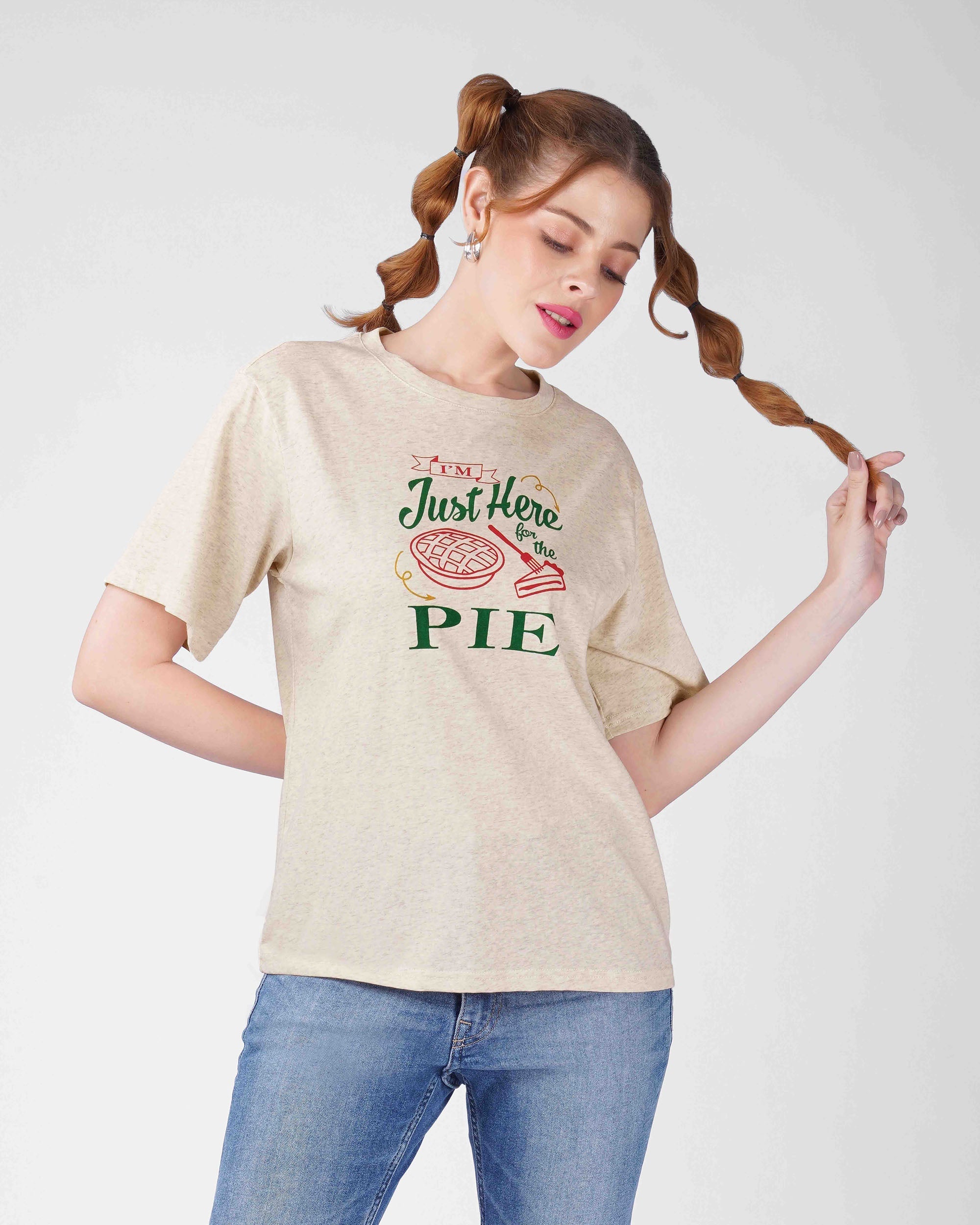 T-shirt -Just here Pie Blnkz