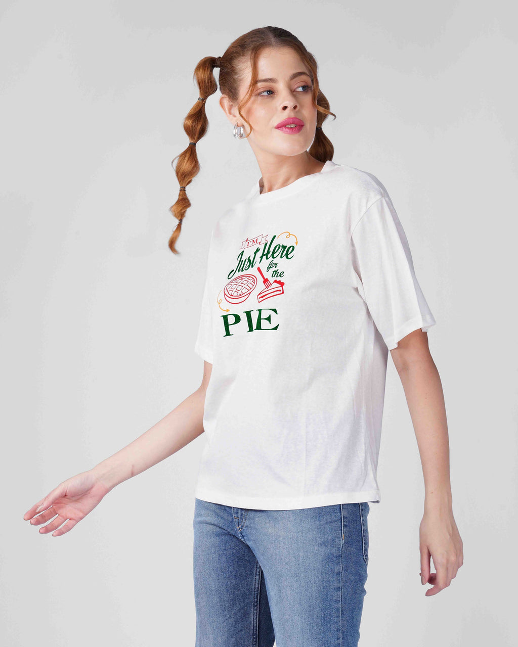 T-shirt -Just here Pie