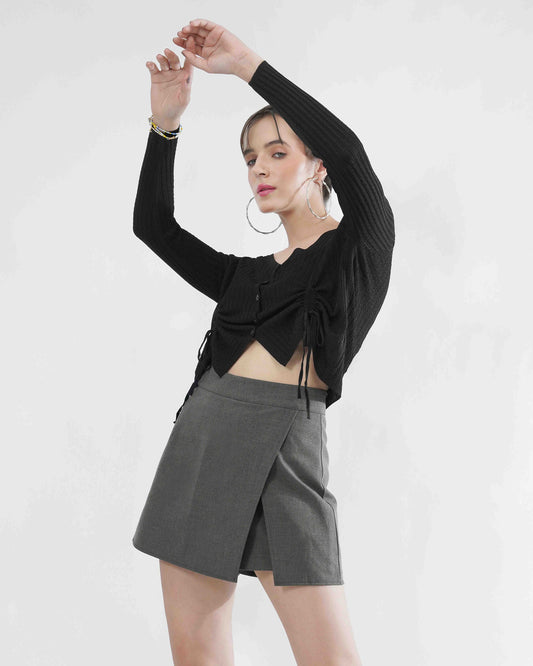 Front Fringe ruffled Top