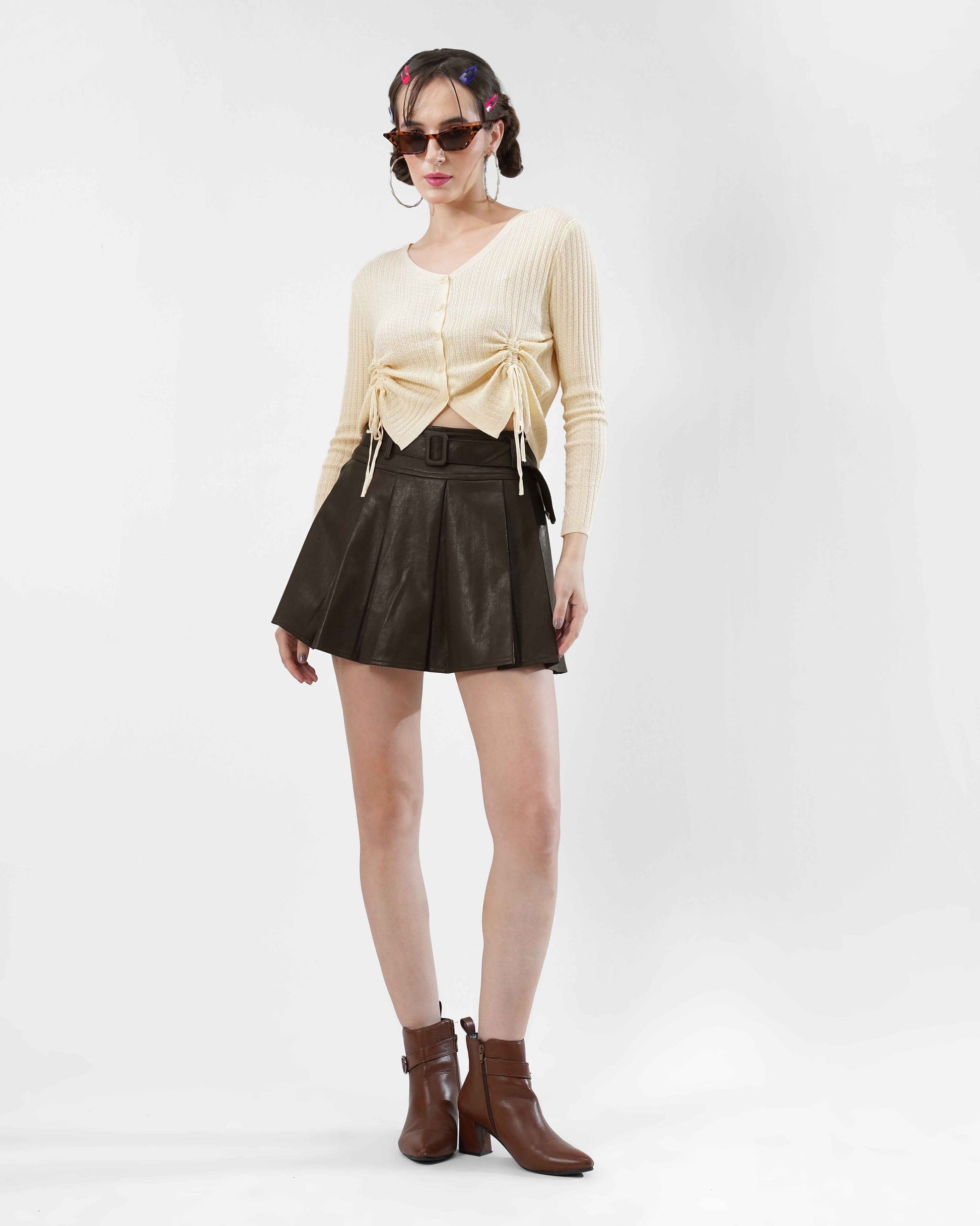 Front Fringe ruffled Top Blnkz