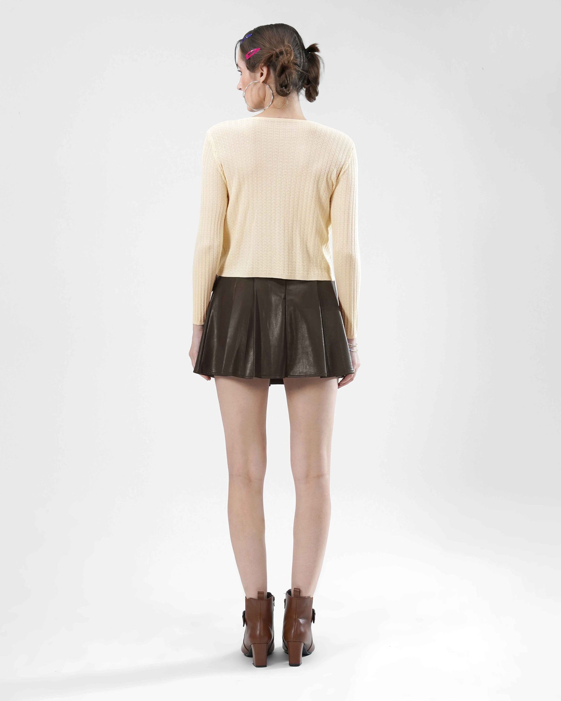 Front Fringe ruffled Top Blnkz
