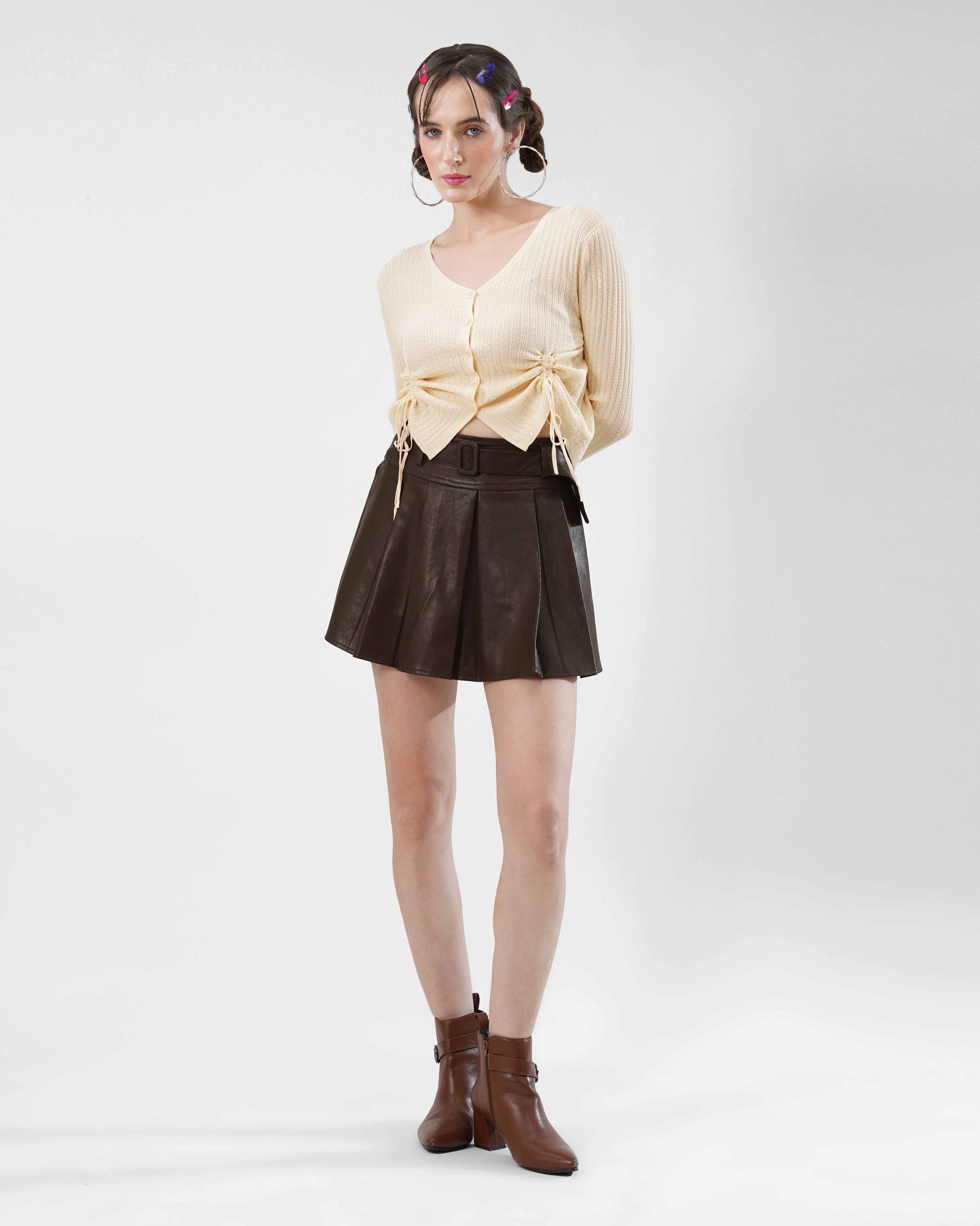 Front Fringe ruffled Top