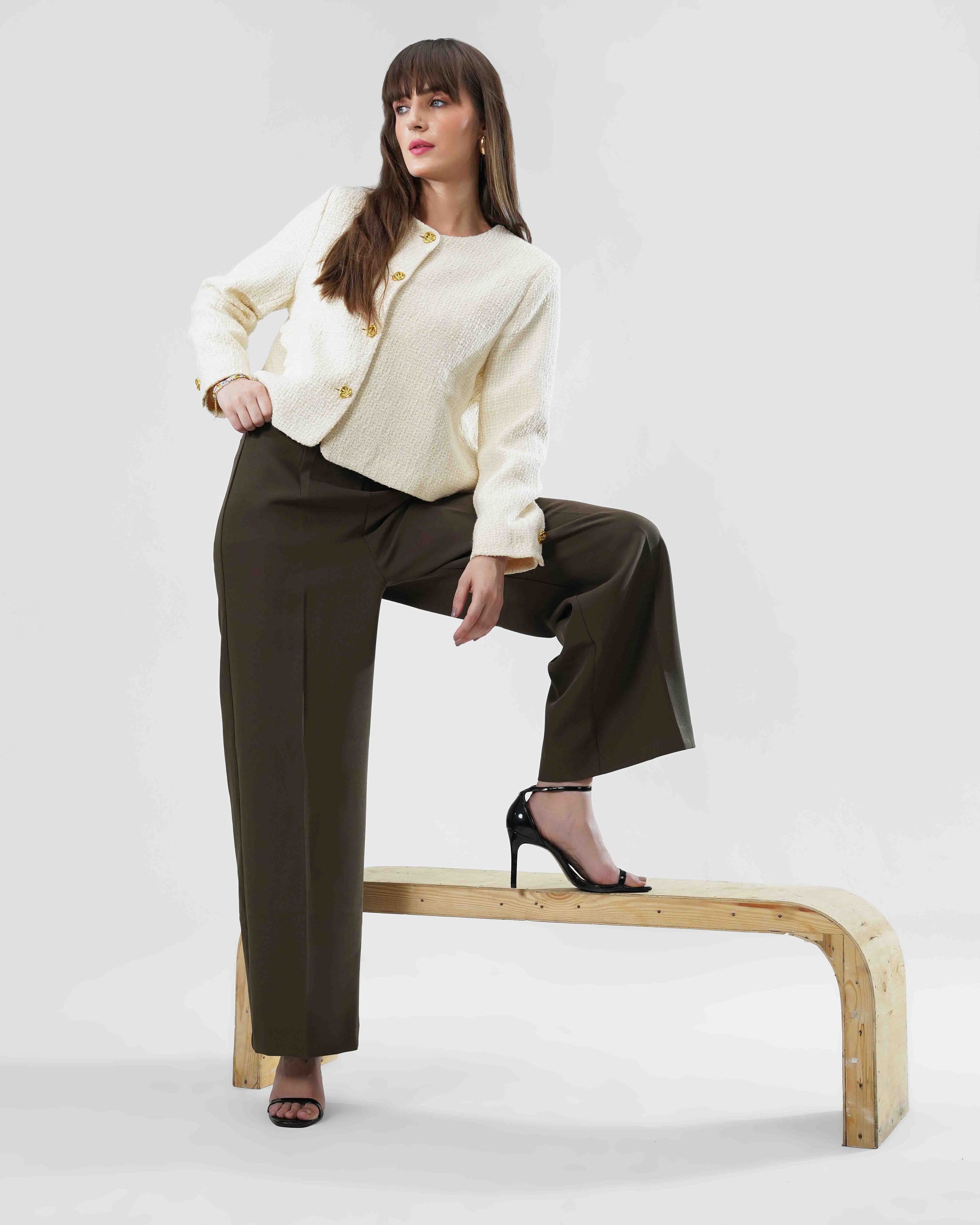 Jacket in sludge fabric