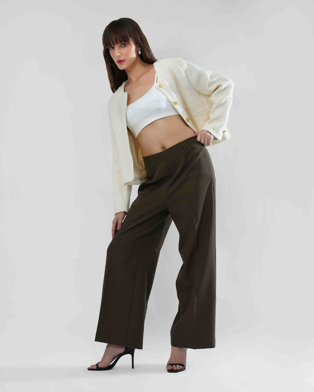 Jacket in sludge fabric