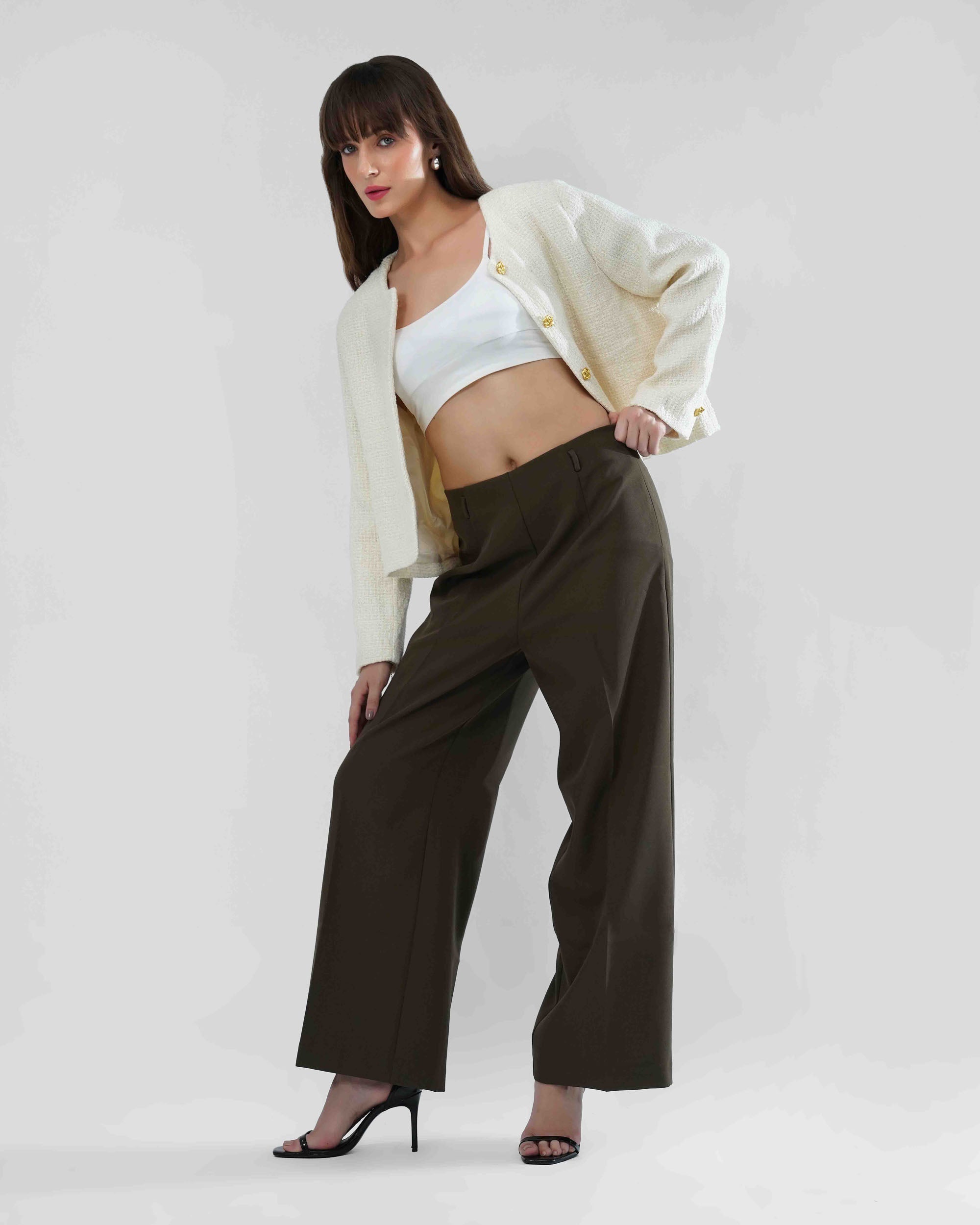 Jacket in sludge fabric