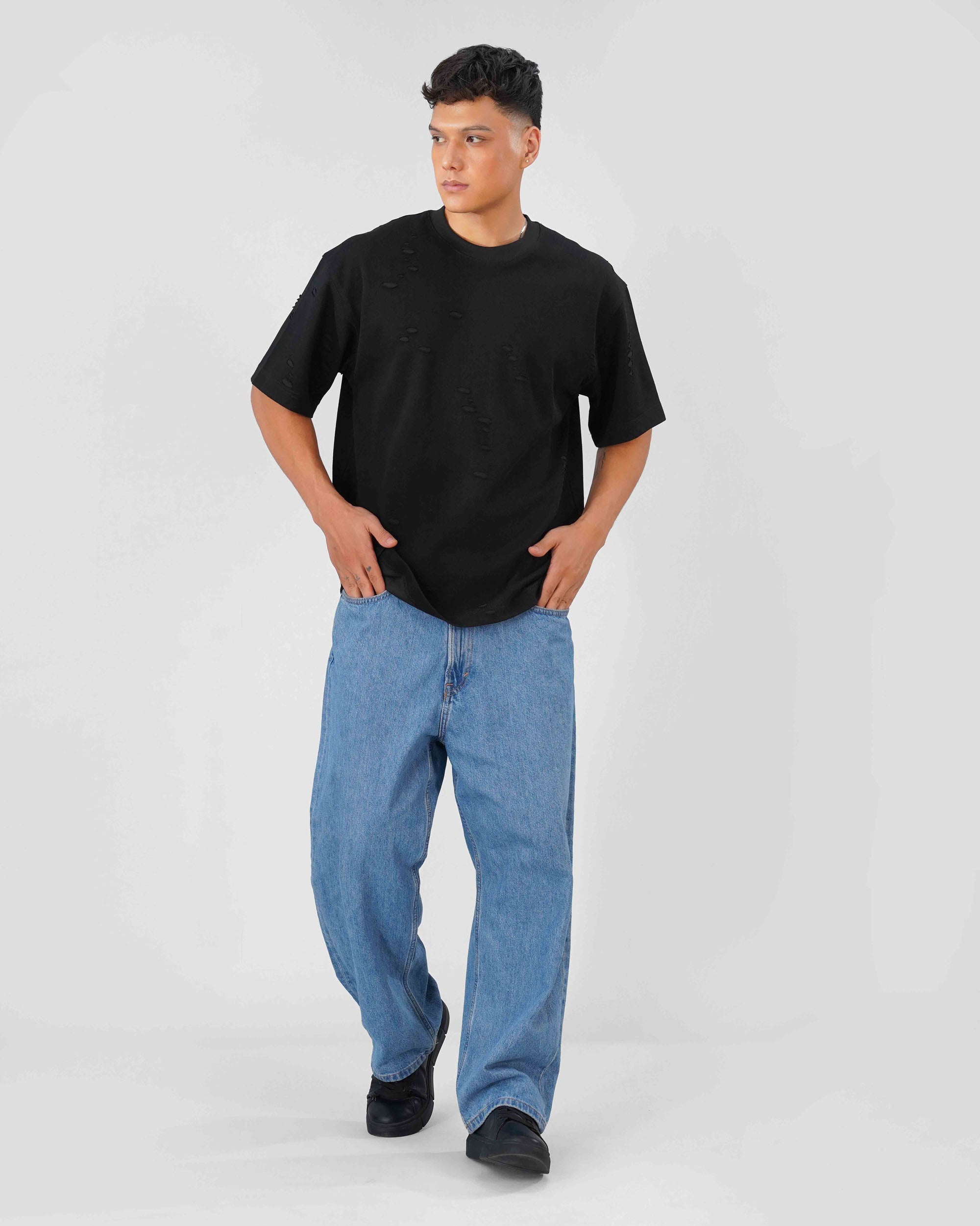 T-shirt ribbed design