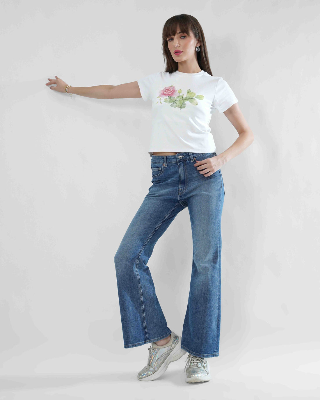 Tshirt - Rose print Blnkz