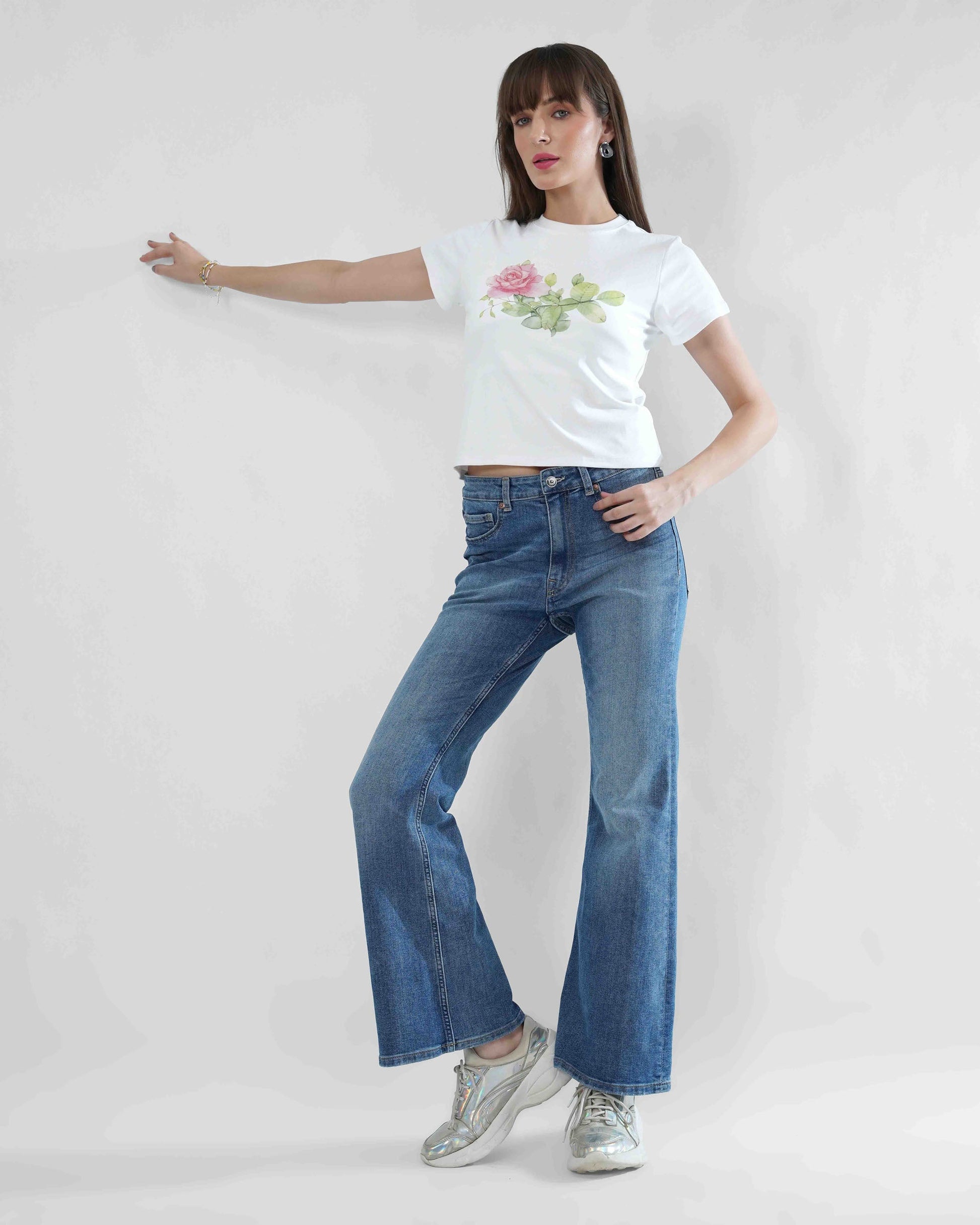 Tshirt - Rose print Blnkz