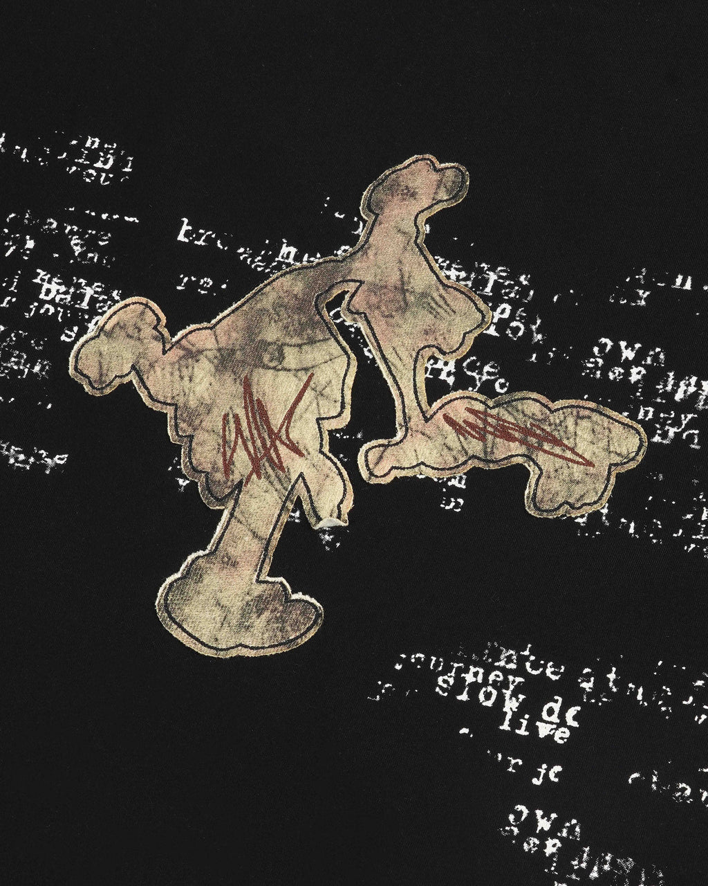 Oversized T-shirt Patch work