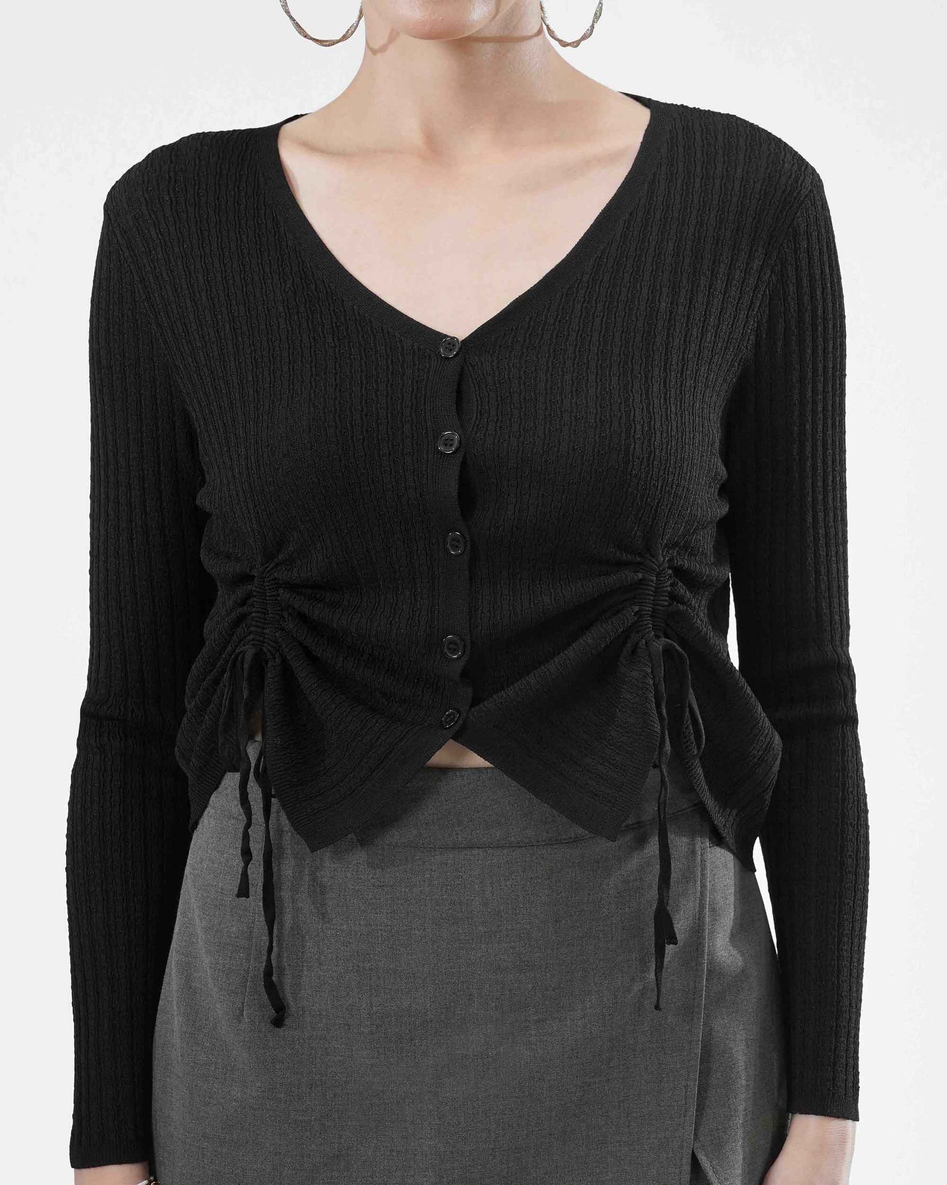 Front Fringe ruffled Top Blnkz