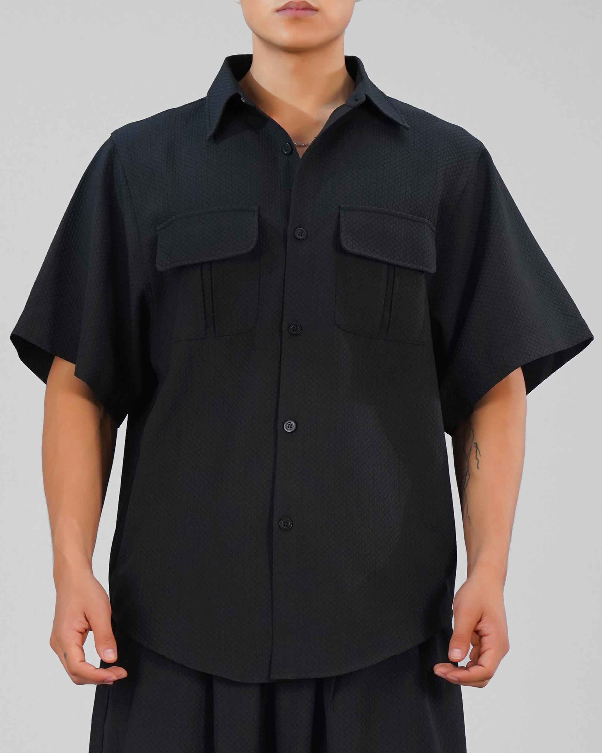 Shirt Half sleeve - Black Blnkz