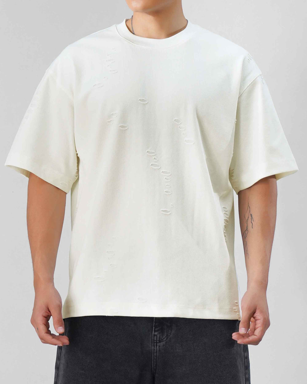 T-shirt ribbed design